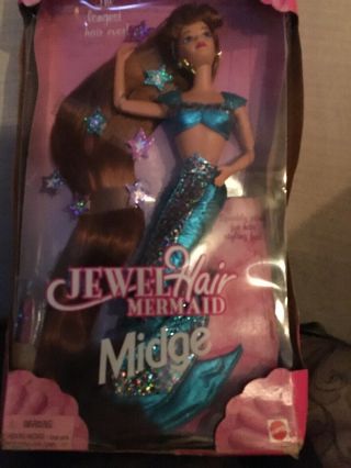 Jewel Hair Mermaid Midge 1995 Nrfb