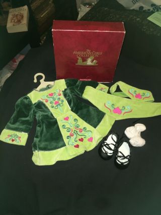 Complete American Girl Doll Irish Dance Outfit Of Today Green Dress Set