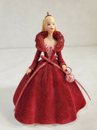 2002 Christmas Holiday Celebration Barbie Ornament Hallmark Keepsake