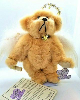 Annette Funicello Guardian Angel Bear 11 " W/stand And 2206/20,  000