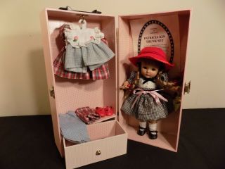 Effenbee Patricia Kin Pink Trunk Set With Doll & Outfits