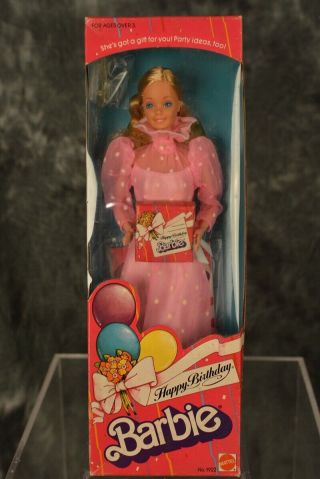 Mattel 1983 Barbie Happy Birthday Edition Nrfb W/free