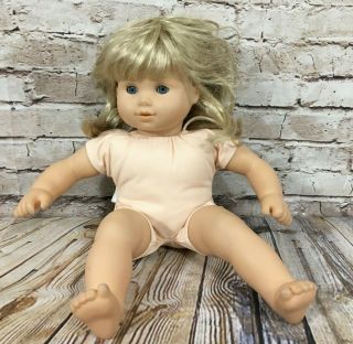 15 " American Girl Doll Bitty Baby Toddler Twin Blond Hair Blue Eyes Caucasian