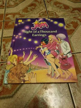 Jem And The Holograms Night Of A Thousand Earrings Hardcover Golden Book 1986