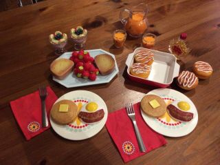 Complete Set Retired American Girl Delicious Breakfast 24 Pc.  Set.  Cond.