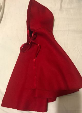 American Girl Doll Felicity’s Winter Story Cardinal Red Cape Only