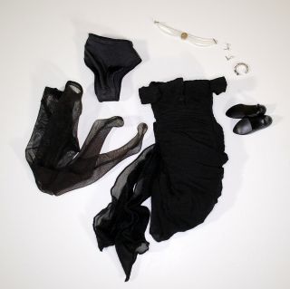 Franklin Princess of Glamour Diana Outfit Fashion Black Dress Shoes Jewelry 2