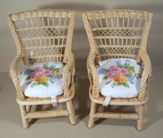 American Girl Wicker Chairs - Set Of 2