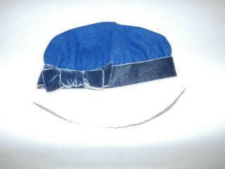 American Girl Caroline Winter Coat & Hat Set Retired Blue Velvet 18 