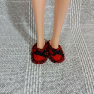 Silkstone Barbie Doll Highland Fling Red Slippers Only