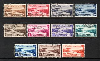 F627x - Italy,  Italian Colonies,  Somalia,  1950 Air Mail,  Fine Full Set