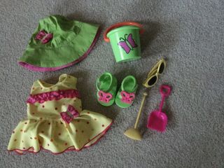 Bitty Baby Doll Clothes Outfits_2005 Sunshine Beach Swimsuit Hat Sunglasses