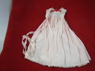 1957 Madame Alexander Cissy Tagged Pink Negligee Nightgown 3