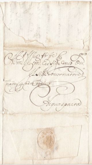 1662 Italy Pre - Stamp Letter Embossed Paper Seal - Italie - Italia - States