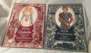 1987 Peck - Gandre Enchanted Forest Series Cinderella Prince Charming Paper Dolls