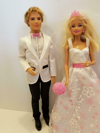 Mattel Barbie I Can Be A Bride Wedding Day Set 2012 Ken - Barbie - Chelsea - Stacie 2