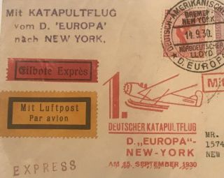 Germany Stamps Old Vintage Postal Cover 1930 3