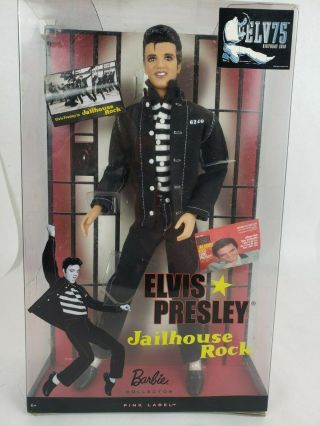 Elvis Presley Jailhouse Rock Doll 2009 Mattel Barbie Pink Label No.  R4156