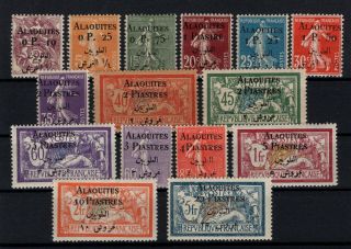 P122559/ Alaouites French Colony / Y&t 1 / 15 Mh Complete 95 E