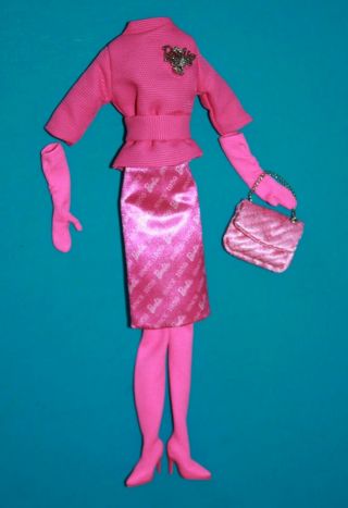 Mattel Silkstone Barbie Proudly Pink Fashion Model Complete Ensemble Outfit