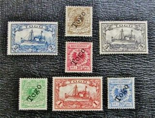 Nystamps German Togo Stamp 1 // 18 Og H $42