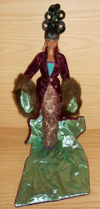 Byron Lars Aa African American Plum Royale Model Barbie Doll