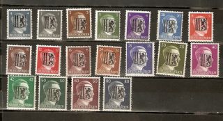 Germany Reich Occupation On Hitler Local Chemnitz 4 Lot Mnh
