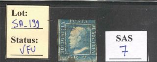 Sa_199.  Stati Antichi.  Sicilia.  1859 " Ferdinando " 2 Gr.  Stamp.