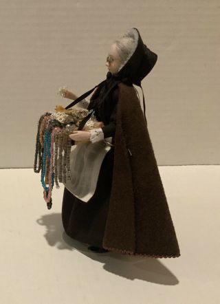 Artisan OOAK Hancrafted Doll House Miniature Peddler Women 3