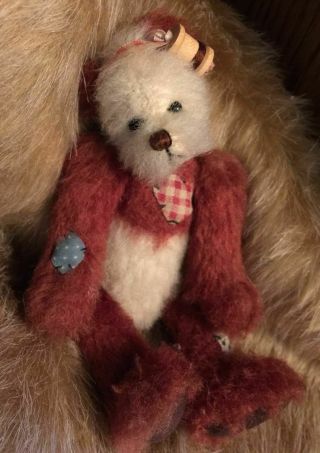 Ooak Miniature Artist Bear Little Patches From Doll And Bear Show