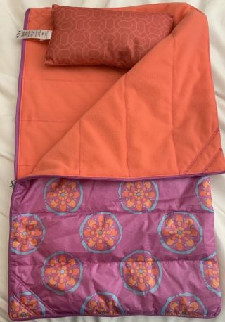 American Girl Doll Sunset Sleeping Bag For Dolls,  With Pillow,  Retired,  G0645