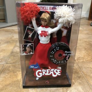 Barbie Doll Sandy Cheerleader In Grease 30 Years Musical Stand 2007