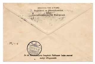 DENMARK: Address letter Insured Copenhagen 1912. 2