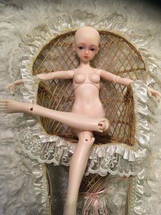 Wicker Kawaii Fairy Kei Chair For 1:3 Sd 1:4 Msd Bjd Doll