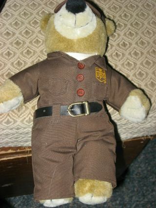 Ups Package Delivery Teddy Bear Plush Patriot Bear Jj Wind Inc 1995 Collectible