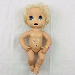 2006 Hasbro Baby Alive Doll Soft Face Toy Blonde Interactive 17 "