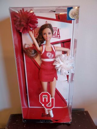 Barbie Collector Pink Label University Of Oklahoma Sooners Cheerleader