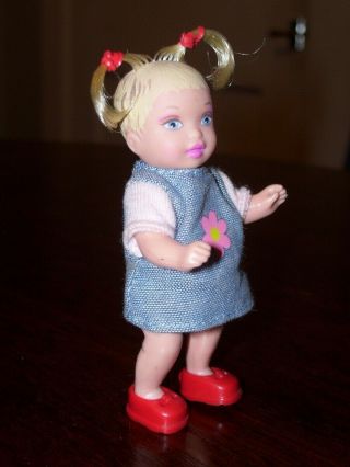 Mattel Barbie Happy Family Neighborhood Toddler Pigtails W/orig Outfit & Shoes