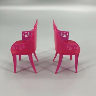 Mattel 3 Story Barbie Dream House 2013 Replacement Dining Room Chairs 3