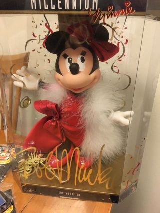 Nib Disney Minnie Mouse Bob Mackie Millennium Le Red Dress