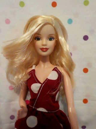 Gorgeous Model Muse Barbie Doll,  Blonde Hair,  Pretty Dress,  Shoes,  Excd Mattel