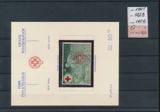 Ll09650 Belgium 1941 Red Cross Souvenir Issue Fine Lot Mnh Cv 160 Eur
