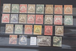 Germany Colonies Good Coll.  26 Stamps All Diff.  - 2 Scans Lot 3958