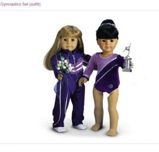 American Girl Of Today 2001 2 - In - 1 Purple Gymnastics Outfit Set