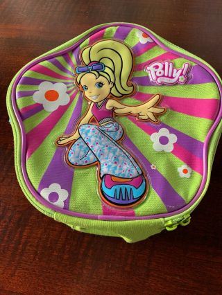 Polly Pocket Storage Carry Case Bag Organizer Green Pink