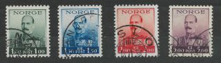 Norway.  Haakon 1937 - 38.  Complete Set.