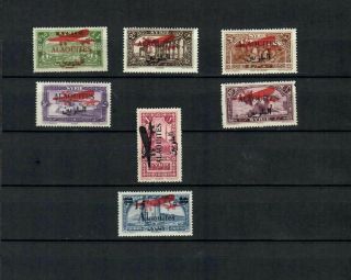 French Colonies Alaouites Complete Set Of Mh Airplane Stamps Lot (alao 61)