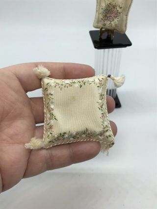 Dollhouse Miniature Artisan Hand Painted Pillows 2