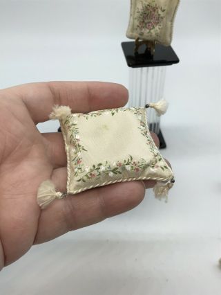 Dollhouse Miniature Artisan Hand Painted Pillows 3
