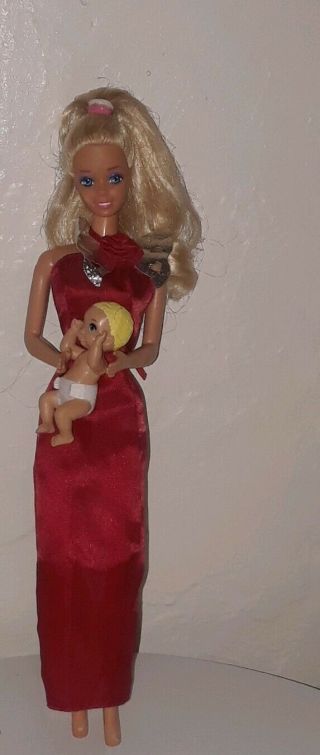 Barbie Doll Vintage 1980s Comes With A Skippers Inc Baby.  By Mattel.